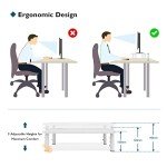 BONTEC Adjustable Monitor Riser with Mesh Platform