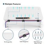 BONTEC Adjustable Monitor Riser with Mesh Platform