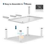 BONTEC Adjustable Monitor Riser with Mesh Platform