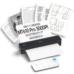 Portable Wireless Thermal Printer for Travel and Home