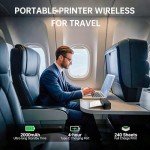 Portable Wireless Thermal Printer for Travel and Home