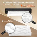 Portable Wireless Thermal Printer for Travel and Home
