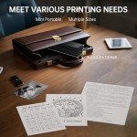 Portable Wireless Thermal Printer for Travel and Home