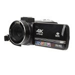 4K Camcorder with 48MP, 18x Zoom, WiFi