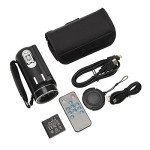 4K Camcorder with 48MP, 18x Zoom, WiFi