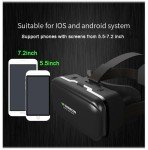 VR Headset with Headphones and Controller for Phones