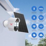 Wireless Solar-Powered 1080P Outdoor Security Camera