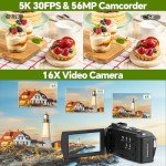 FIREFOTO 5K Vlogging Camera with Night Vision