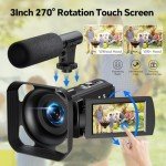 FIREFOTO 5K Vlogging Camera with Night Vision