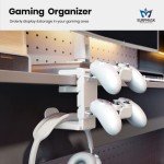 Rotatable 3-in-1 Headset and Controller Holder