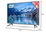 43" Full HD LED TV with Built-in DVD Player