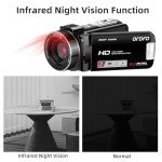 ORDRO B320 1080P Camcorder with Night Vision