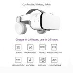 White VR Headset with Remote for Phones