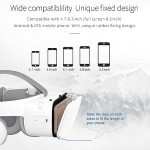 White VR Headset with Remote for Phones