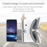 White VR Headset with Remote for Phones