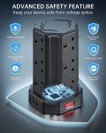 12-Socket Tower Extension Lead with 4 USB Ports