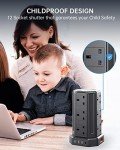 12-Socket Tower Extension Lead with 4 USB Ports