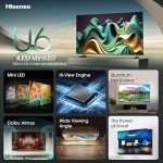 Hisense 75-Inch 4K Mini-LED Smart TV 2024
