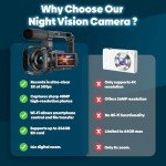 5K Dual Lens Camcorder with 16x Zoom & Accessories