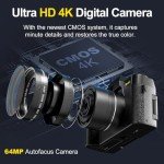 NBD 4K Digital Camera with 48MP & WiFi