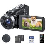 4K Vlogging Camcorder with 18X Zoom and Accessories