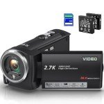 Delmodes 2.7K Vlogging Camera with LED Light