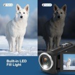 Delmodes 2.7K Vlogging Camera with LED Light