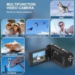 Delmodes 2.7K Vlogging Camera with LED Light