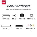 RCA 55" QLED UHD Smart TV with 4K HDR