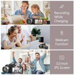 4K HD Video Camera with Night Vision & Zoom