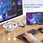 8-in-1 USB C Multiport Adapter Hub