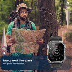 Blackview Military Smart Watch for Outdoor Fitness