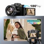 4K Vlogging Camera with 48MP & WiFi