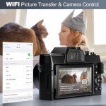 4K Vlogging Camera with 48MP & WiFi