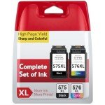 INKYEAH PG-575/CL-576 XL Ink Cartridges for Canon