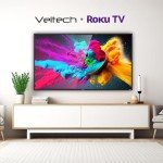 VELTECH 40" Smart TV with HDR and Dolby Audio