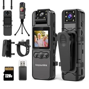 Kaysunlink 1.4” Mini Body Camera with Night Vision