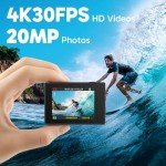 AKASO EK7000 4K Action Camera with 128GB Card