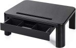 LORYERGO Adjustable Monitor Stand with Drawer & Holder