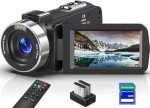 Delmodes 8K Camcorder with 18X Zoom and WIFI