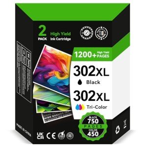HP 302XL High Yield Ink Cartridges Combo Pack