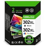 HP 302XL High Yield Ink Cartridges Combo Pack