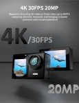 Apexcam 4K Action Camera with Dual Touch Screen