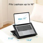 HUANUO Adjustable Laptop Lap Desk with Cushion