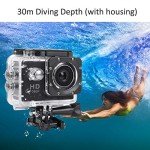 1080P Waterproof Action Camera with Wide Angle Lens