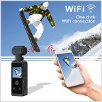 4K Waterproof Handheld Action Camera with Mic Clip