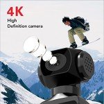 4K Waterproof Handheld Action Camera with Mic Clip