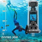 4K Waterproof Handheld Action Camera with Mic Clip