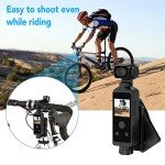 4K Waterproof Handheld Action Camera with Mic Clip