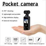 4K Waterproof Handheld Action Camera with Mic Clip